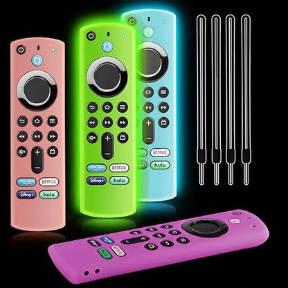 1PCS Silicone Case Fit For ALEXA Voice Fire TV Stick 4K 3rd Remote Control Shockproof Anti-Slip Protector Cover