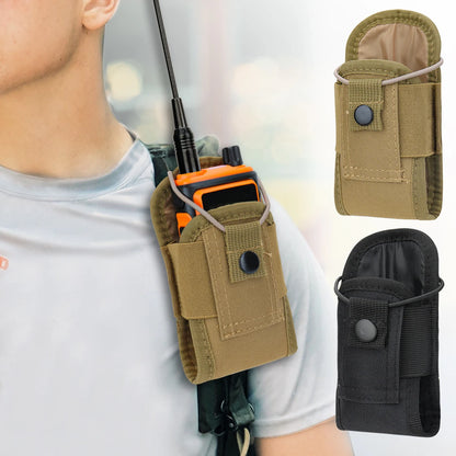 Tactical Walkie Talkie Pouch Oxford Molle Radio Pouch Holder Pocket Portable Outdoor Hunting Sports Waist Bag Interphone Holster