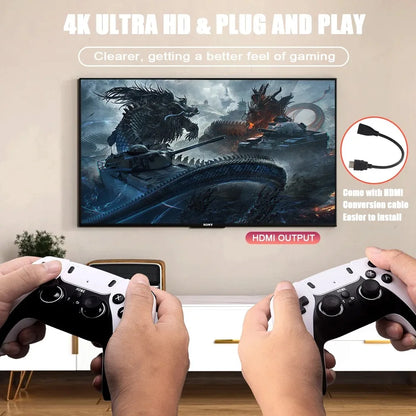 Nytt GD10 PRO Video Game Stick Console 2.4G Double Wireless Controller Game 4K 58000 Spel 256GB Retrospel Pojke Julklapp