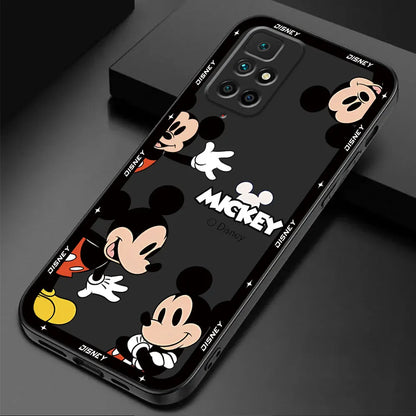 Phone Case for Redmi K40s K60 10 9 12 12C K40 Pro K50 Gaming 9A 9C A2 A1 Plus 10A 10C Silicone Disney Mickey Minnie Mouse Cover