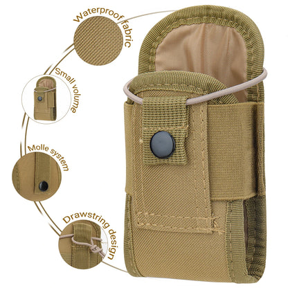 Taktisk Walkie Talkie Pouch Oxford Molle Radio Pouch Hållare Ficka Bärbar Utomhus Jakt Sport Midjeväska Interphone hölster