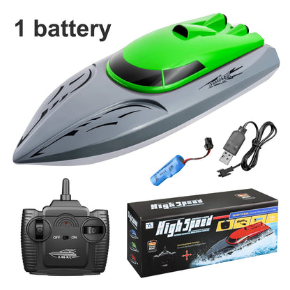 2.4GHz RC Boat Racing Dual Motor Remote Control Ship 20km/h Boats for Pools and Lakes Outdoor Kids Toys Birthday Gifts Boys Girls