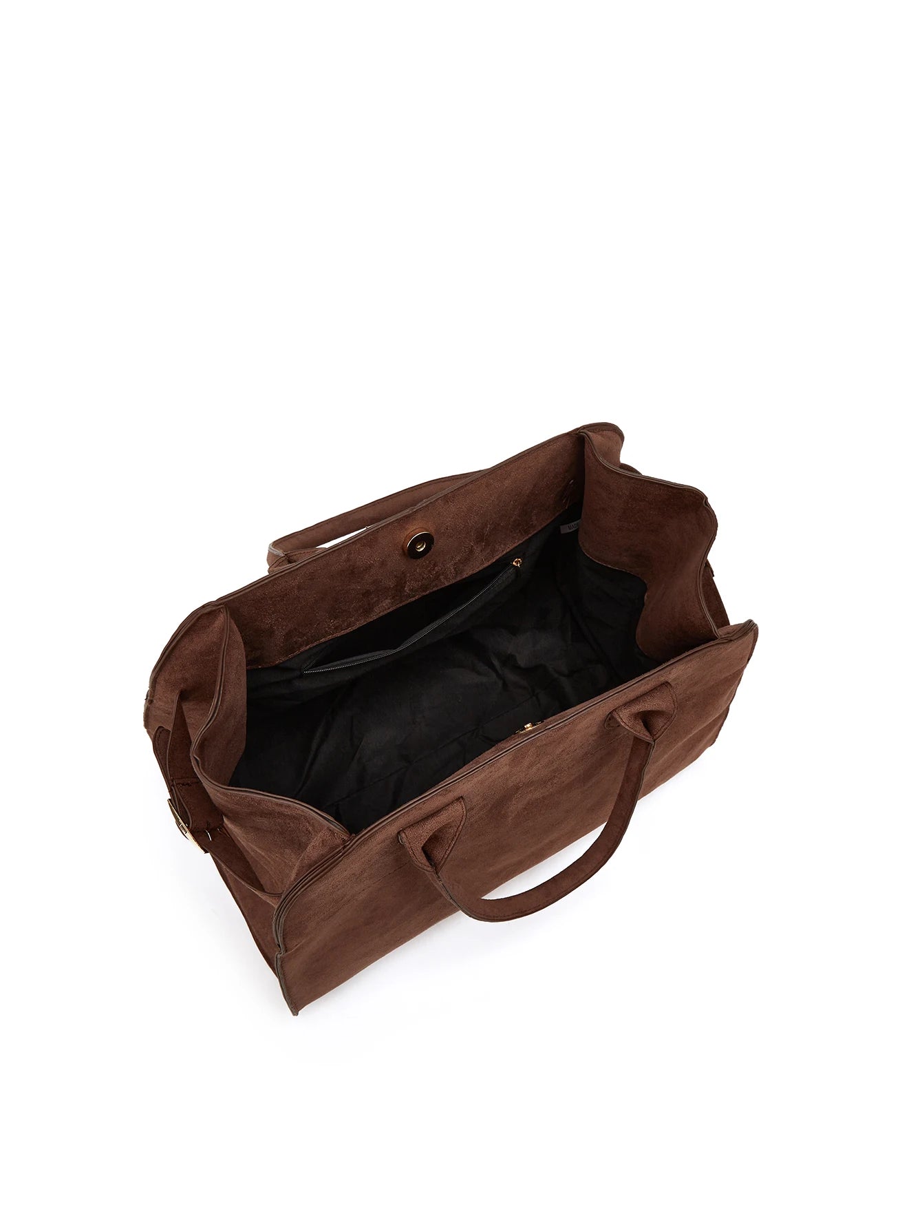 Elegant Suede Tote Bag: Large Capacity, Portable Briefcase Travel Bag