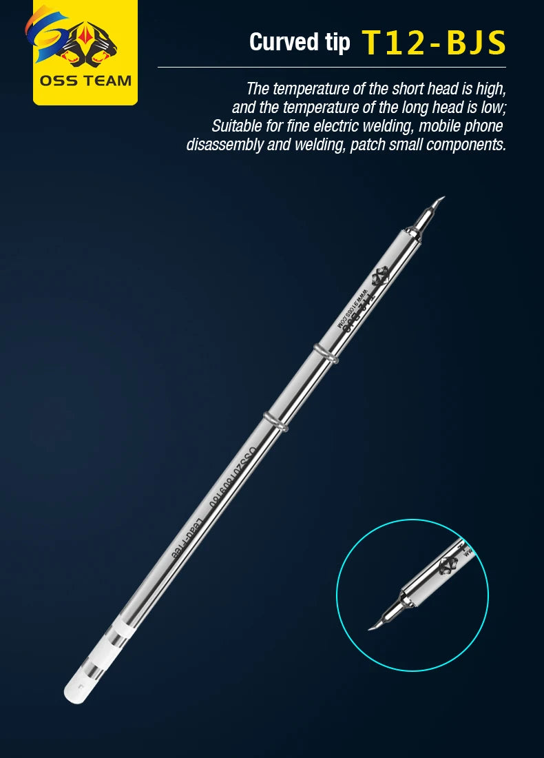 OSS T12-X PLUS Lödstation Elektronisk lödkolv med T12-tips för PCB-reparation Telefonkort Svetsreparationsverktyg