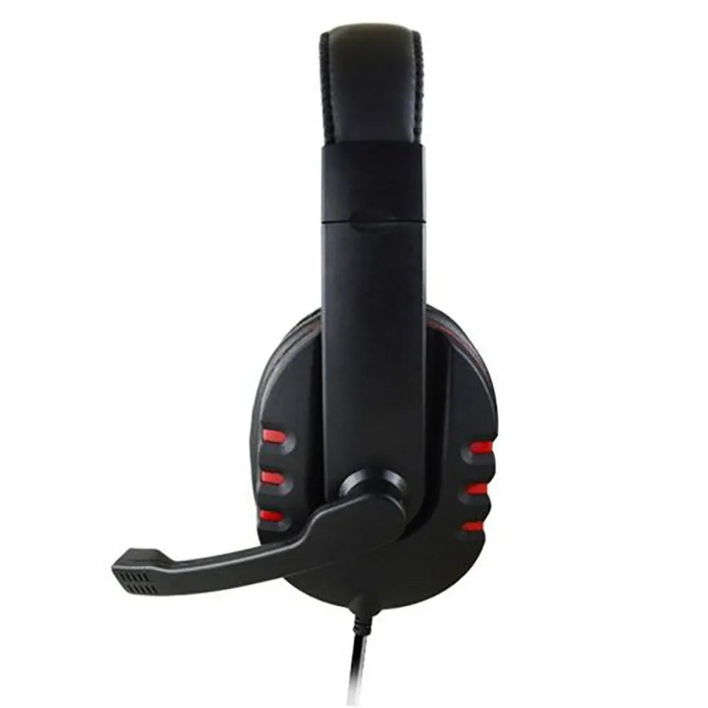 Hörlurar 3,5 mm trådanslutna Gaming Headset Hörlurar Musik för PS4 Play Station 4 Game PC Chat Dator med mikrofon