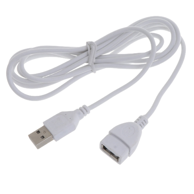 White USB Extension Cable Extender A Male to Female 1.5M 5ft