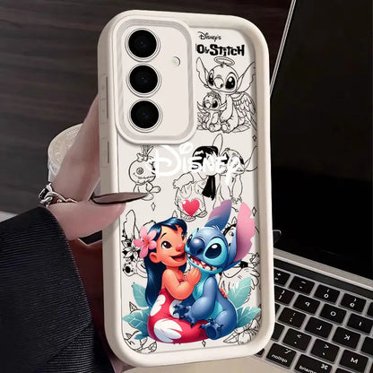 Angel And Stitch Koala Disney S24FE Phone Case For Samsung Galaxy S24 S23 S21 S20 Fe S25 Ultra S22 Plus 5G Shockproof Back Cover