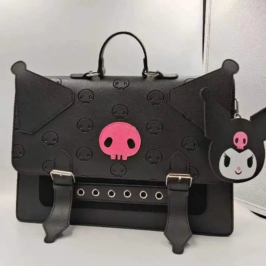 Kawaii Handbag: MBTI Kulome, PU Leather, Casual Versatile