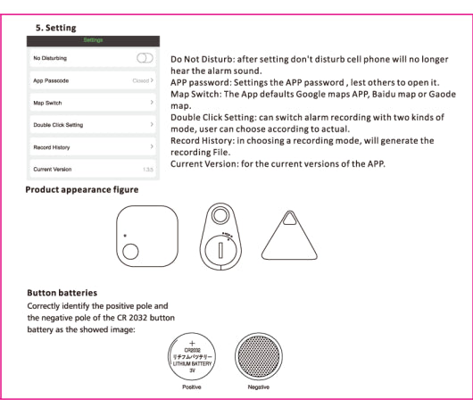 Mini Mode Smart Hund Husdjur Bluetooth 4.0 GPS Tracker Anti-förlorad larmtag Trådlös Barnväska Plånbok Key Finder Locator