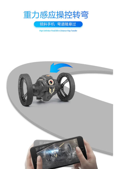 2025 New Remote Control Car Bounce Wifi With Camera Charging Stunt Dump Racing Children'S Toy Boy 2.4g Stunt Car