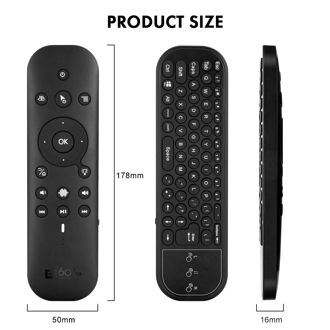 New G60S Pro BT Wireless Voice Remote Control 2.4G BT5.0 Dual Mode Air Mouse IR Learning With Backlit Light For Android TV Box