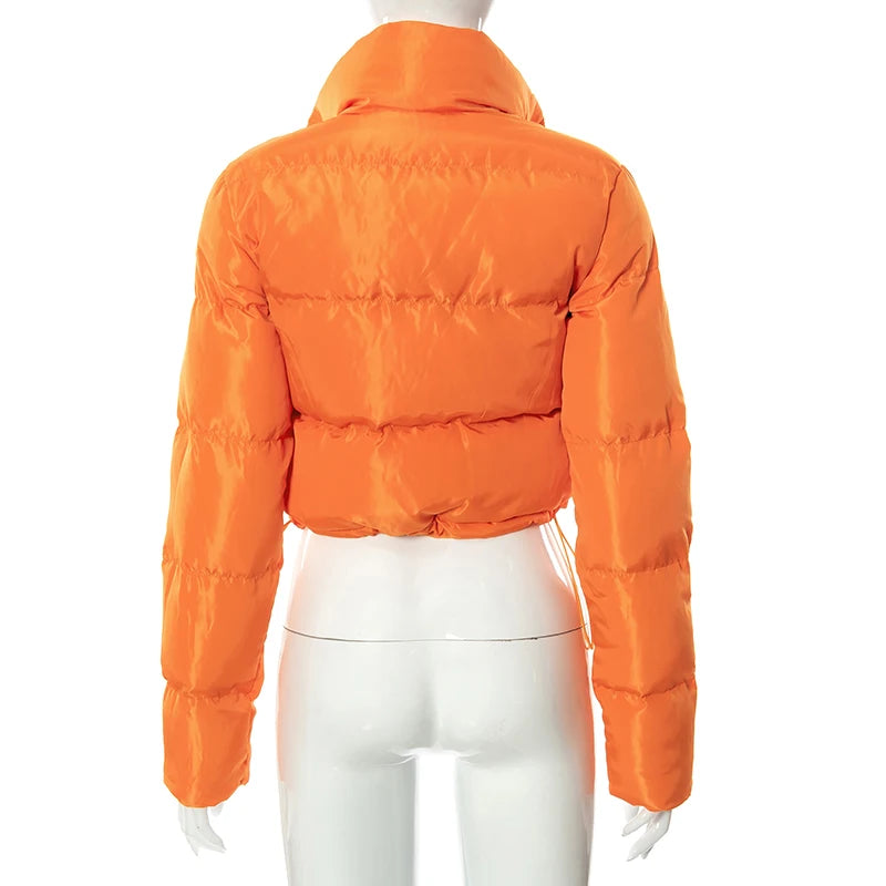 Women's Oversized Solid Color Down Jacket Bubble Style