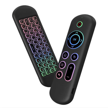 2.4G BT 5.2 Remote Control Wireless Gyroscope Air Mouse 7 Color Backlight USB Receiver Mini Keyboard for Android Smart TV Box PC