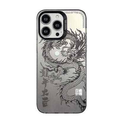 Luxury Dragon Totem Armour Case For iPhone: Anti-drop, Lens Protect, Plating Cover