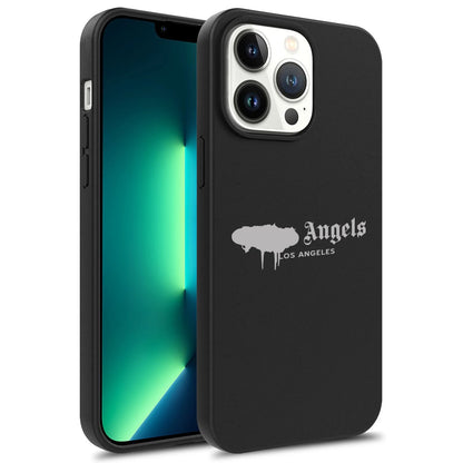 Black Silicone Soft Case Angel high quality Phone Cover for iPhone