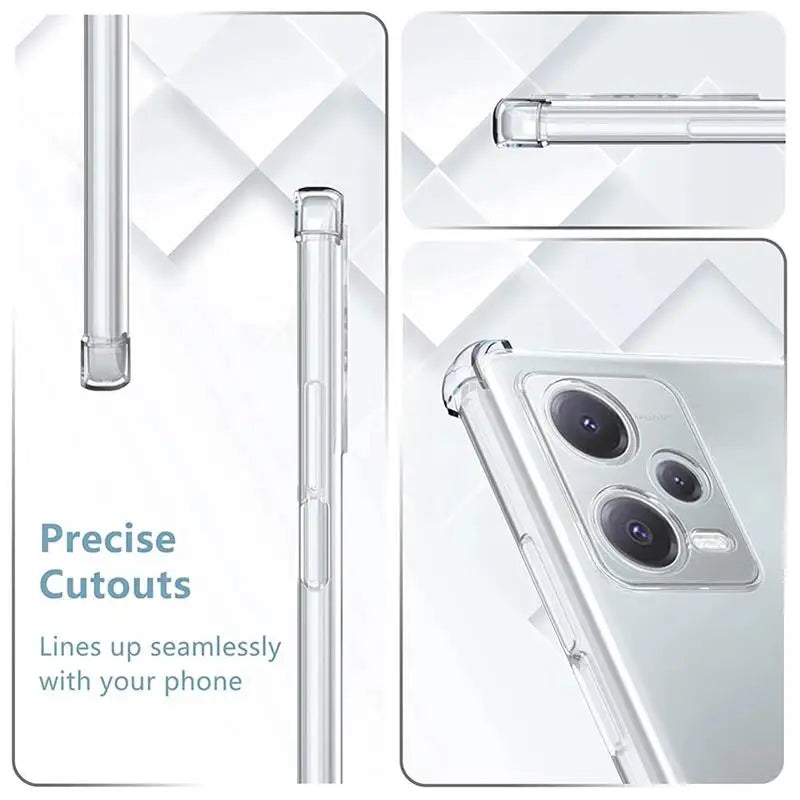 Luxury Clear Shockproof Case for Xiaomi Redmi Note 10 5G