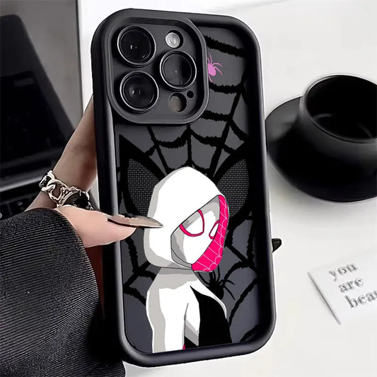 Marvel Spiderman Miles Morales Heroes Phone Case For iPhone 11 12 13 14 15 16 Pro Max X Case For iPhone 16 Plus Protective Cover