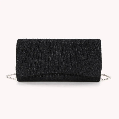 Kvinnor Glänsande Crossbody-väska Elegant glittrande handväska Modekedja Satchelväska Chic Cocktail Bröllopsclutch