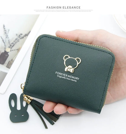 2024 Short Women Wallets – Mini Cute Coin Pocket Card Holder, Female Purse, New Fashion Kpop Small Wallet for Girls.