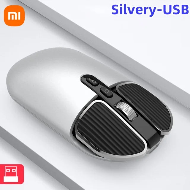 Xiaomi Mouse 2.4GHZ Trådlös Bluetooth Dual Mode Datormus Mute Charge Datorkontor Ultratunn modespelmus Ny