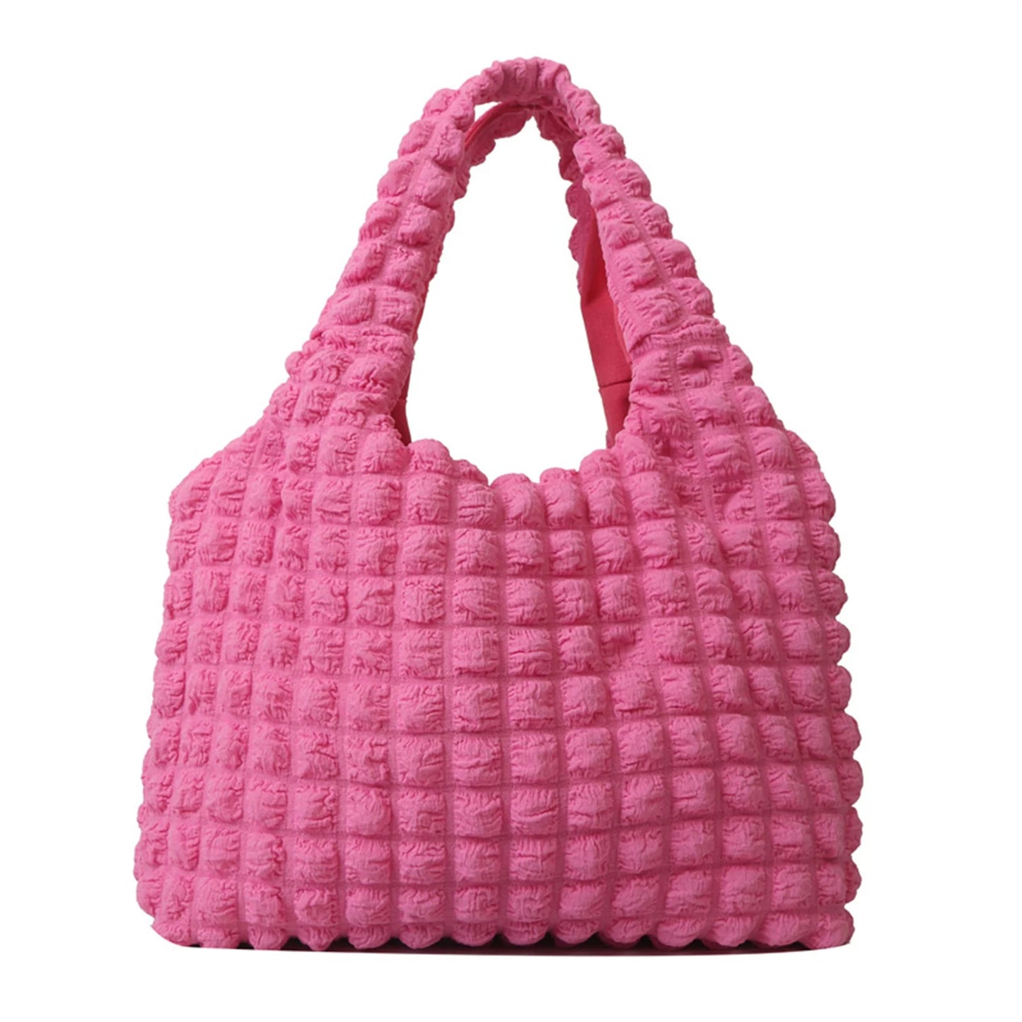 Elegant Cloud Bag: Pleated, Candy Color, Large Capacity Shoulder Bag