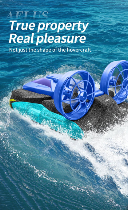 Ny S10 Water &amp; Land 2 i 1 fjärrkontroll Höghastighetsbåt 2,4G Amfibie Hovercraft RC Drift Bil Barnleksaker Julklappar