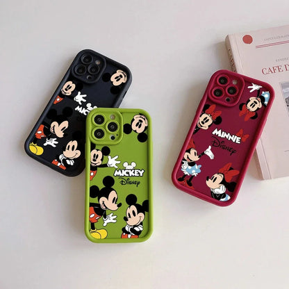 Disney Mickey Minnie Mouse Cute Silicone Phone Case