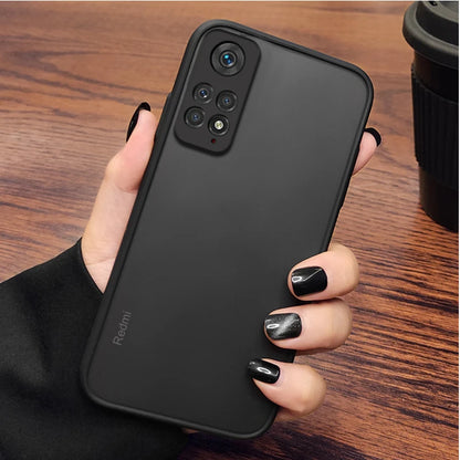 ARMOR Shockproof Phone Case for Xiaomi Redmi Note 11 Pro, Note 10, 10S, 11, 11S, 12S, 12 Pro Plus, Soft TPU Frame, Hard Back Phone Cover for Redmi Models