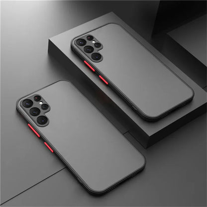 Matte Shockproof Bumper Hard Phone Case For Samsung Galaxy