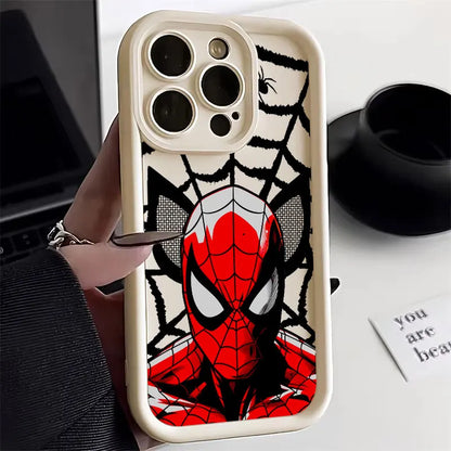 Marvel Spiderman Miles Morales Heroes Telefonfodral För iPhone 11 12 13 14 15 16 Pro Max X Fodral För iPhone 16 Plus Skyddsfodral