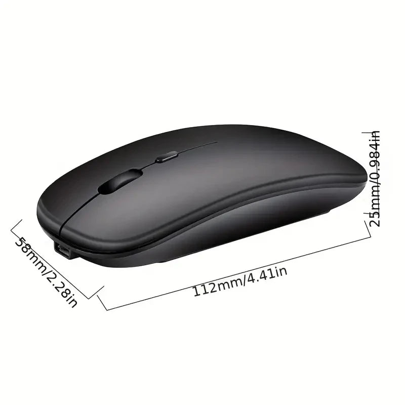 Uppladdningsbar trådlös mus med 2,4 GHz USB 1600DPI-mus för dator Laptop Tablet PC Macbook Gaming Mouse Gam