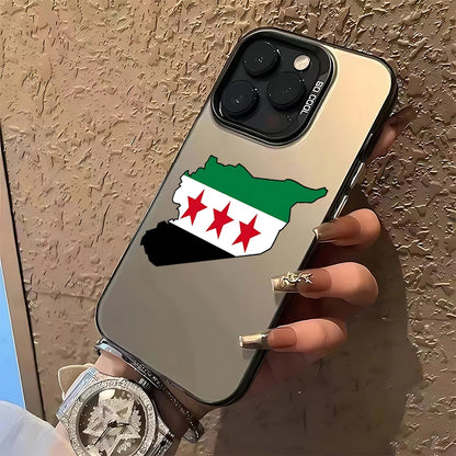 Syrian Revolution Flag Fodral för iPhone: Anti Fall Matte Bakskal