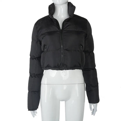 Women's Oversized Solid Color Down Jacket Bubble Style