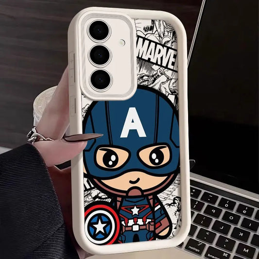 Telefonfodral till Samsung Galaxy S24FE Söt Marvel Catoon Stötsäkert bakstycke Deadpool