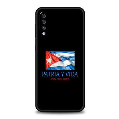 Silicone Phone Cover Cuba flag Art Case For Samsung