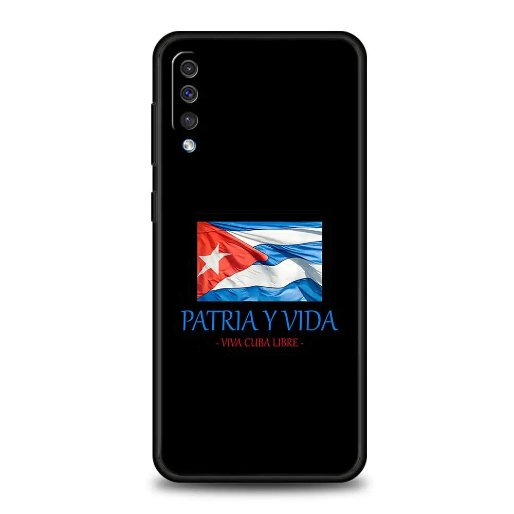 Cuba flag Art Case For Samsung A54 A34 A14 A52 A12 A50 A72 A20e A30 A02s A22 A32 5G A20s A70 A10s A40 A04 Silicone Phone Cover