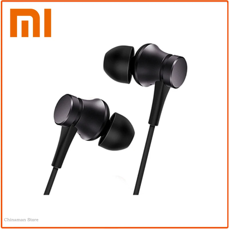 Original Xiaomi Piston 3 hörlurar bas trådad 3,5 mm in-ear sport hörlurar med mikrofon headset för telefon Xiaomi Samsung Huawei