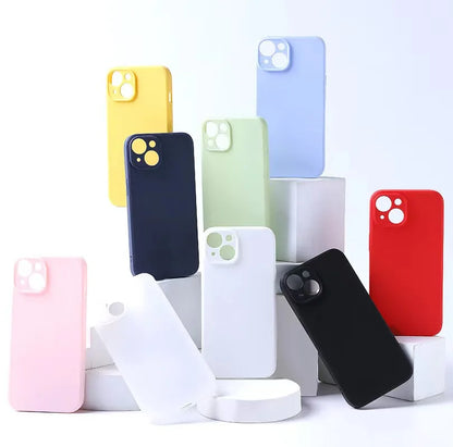 Luxury Liquid Silicone Phone Case for iPhone  – Candy Color Soft Back Cover Fundas For iPhone