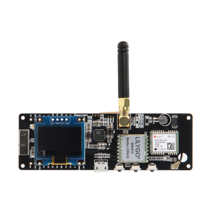 LILYGO® TTGO Meshtastic T-Beam V1.2 ESP32 LoRa 915MHz 433MHz 868MHz 923MHz WiFi BLE GPS Med 0,96 tum OLED 18650 batterihållare