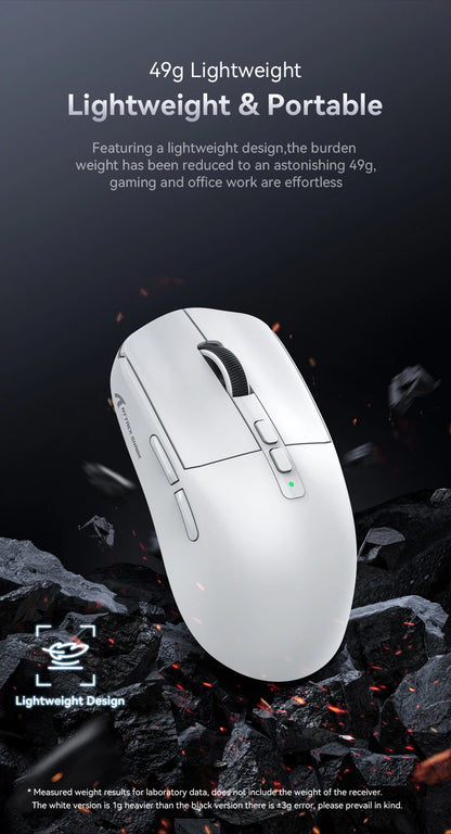 Shark X6 PAW3395 Bluetooth Mouse,Tri-Mode Connection,RGB Touch Magnetic Charging Base