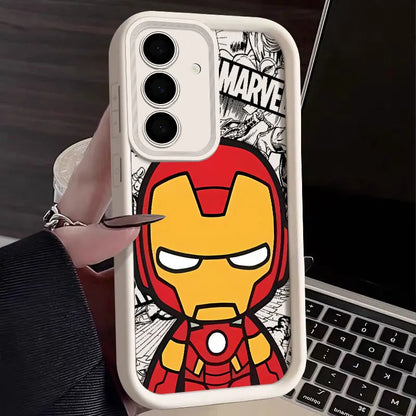 Phone Case For Samsung Galaxy S24FE Cute Marvel Catoon Shockproof Back Cover Deadpool