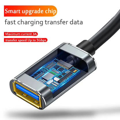 USB 3.0 / 2.0 förlängningskabel hane till hona förlängningskabel snabb hastighet USB 3.0/2.0 förlängd för bärbar dator USB 3.0 förlängning