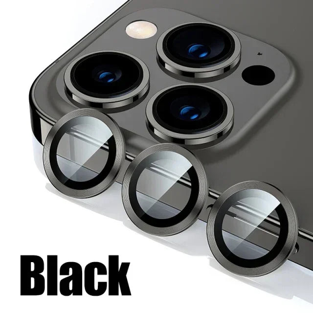 3Pcs Metal Lens Protector Glass For iPhone 14 Pro Max Back Camera Lens Protection Film For iPhone 13 Mini 14 15 Plus