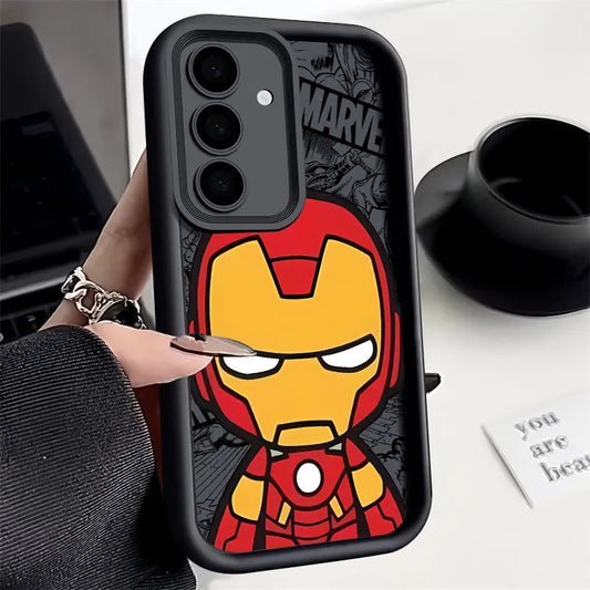 Phone Case For Samsung Galaxy S24FE Cute Marvel Catoon Shockproof Back Cover Deadpool