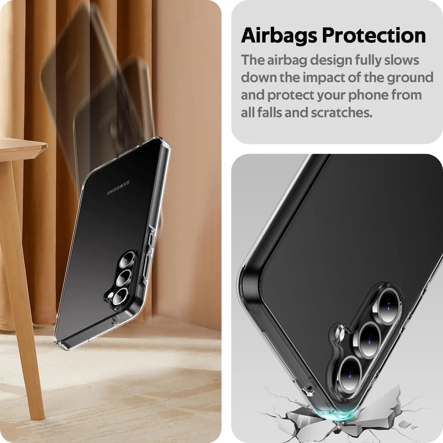 Ultra Thin Clear Silicone Soft Bumper Case for Samsung Galaxy A14