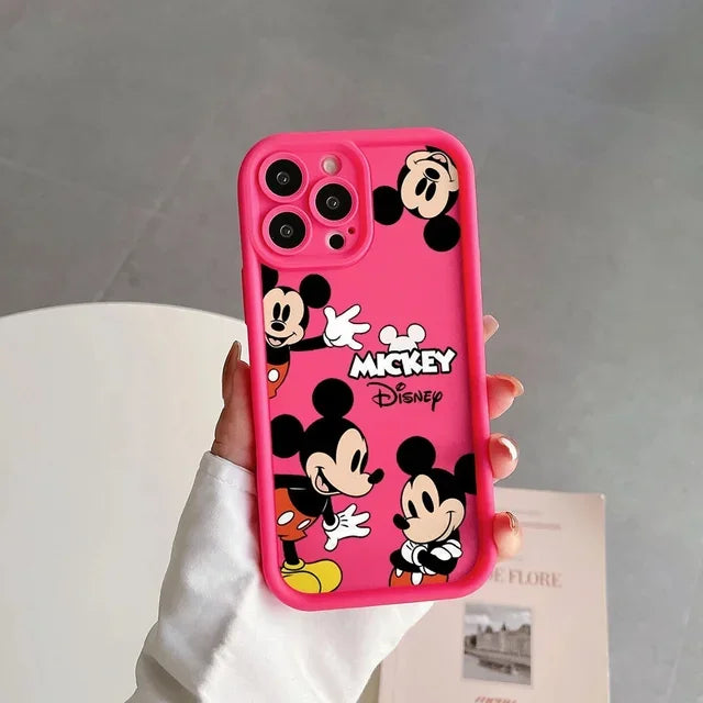 Disney Mickey Minnie Mouse Cute Silicone Phone Case