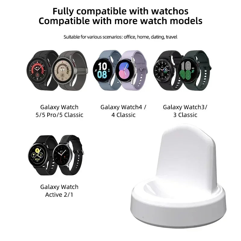 Fast Wireless PD USB Charging Cable Cord Stand Dock Charger Adapter For Samsung Galaxy Watch 6 Watch5 Pro Watch 5 4 3 44mm 40mm