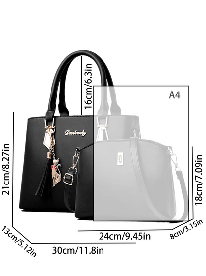 New Style Handbag – Simple Korean Women's Shoulder Bag, Messenger Bag, Versatile Tote, Ideal for Moms.