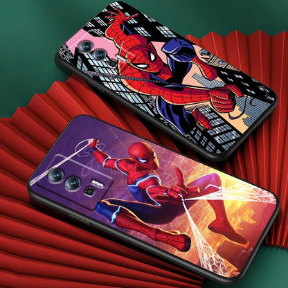 Marvel Avengers Spider-Man-fodral för Xiaomi: Svart TPU-telefonfodral