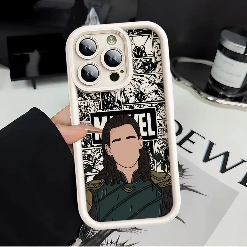 Marvel Loki Phone Case for Apple iPhone 15 Pro Max 13 14 Plus 12 11 Pro Shockproof